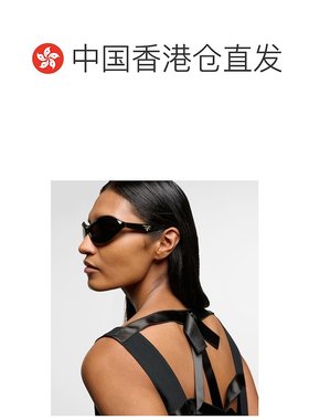 香港直邮Prada 普拉达 女士 椭圆形太阳眼镜 black黑色 舒适时尚