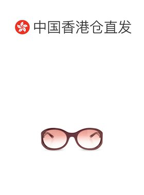 香港直邮GUCCI 女士眼镜 831871J07406060 SS2025 粉红色 圆框太