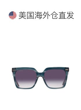 自营Calvin Klein Smoke Gradient Square Ladies Sunglasses CK2