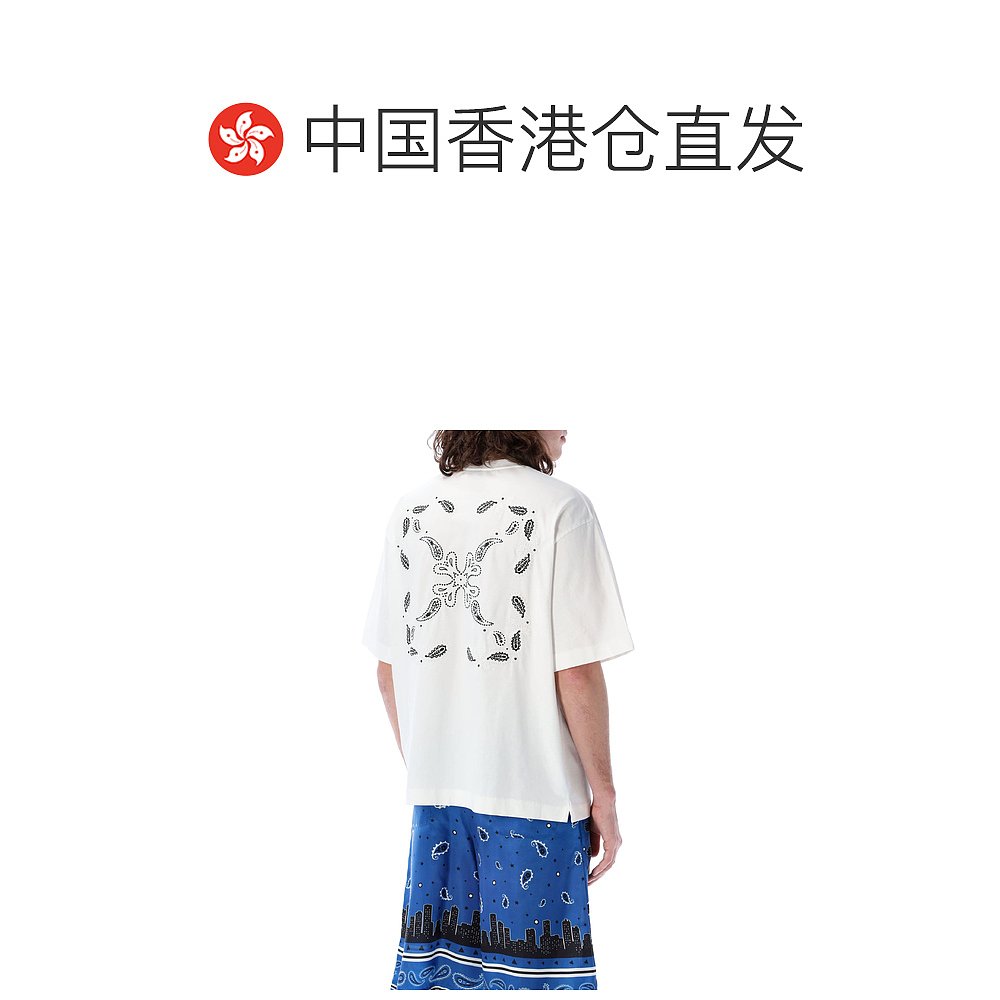 香港直邮OFF-WHITE 男士T恤 OMAA120S24JER0030110 - 图1