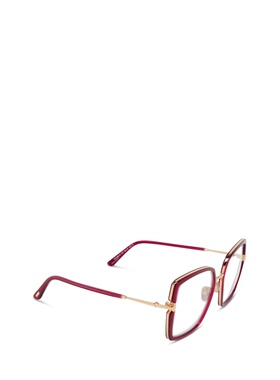 1h可退 TOM FORD 女士眼镜 FT5985B075 AW2024 红色 全框平光镜