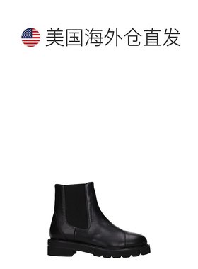 自营Stuart Weitzman Leather Women's Ankle - black 美国奥莱直