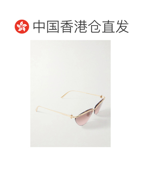 香港直邮DIOR 迪奥 女士 Tribales B2U 猫眼镀金太阳眼镜 CD40233