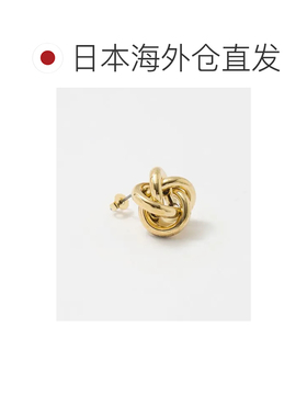 日本直邮UNITED ARROWS green label relaxing 圆形结耳钉（银色