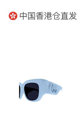 香港直邮GUCCI 女士眼镜 GG1545S004 CO 黑色 古驰几何框架太阳镜