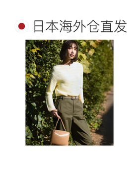 日本直邮23区 金属环皮带 黑色压花腰带
