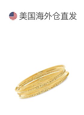 自营 Ross-Simons 意大利 14 克拉黄金多饰面珠宝首饰套装：6 条