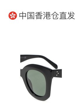 香港直邮CELINE 女士眼镜 CL4005IN4701N SS2024 黑色 大镜框太阳