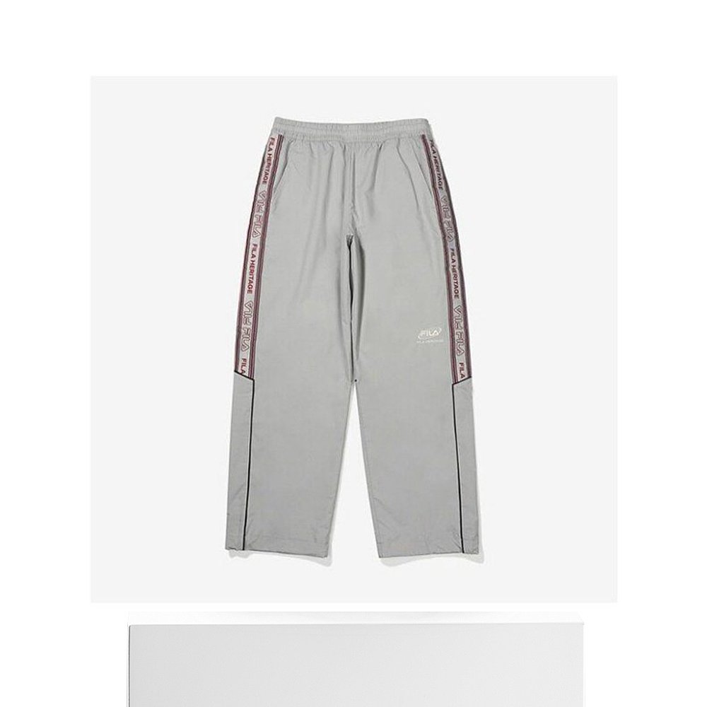 韩国直邮FILA Wheelabajo TQJ FS2WPF3103X-GRY Taped Woven 长裤 - 图3
