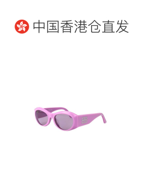 香港直邮BALENCIAGA 女士眼镜 BB0396SK004 AW2025 粉红色 椭圆形