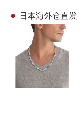 日本直邮Calvin Klein 男女同款 链条项链 设计简约 复古银色51cm