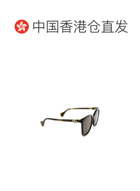 1h可退 香港直邮GUCCI 女士眼镜 GG1071S002 CO 棕色 GG1071S古驰