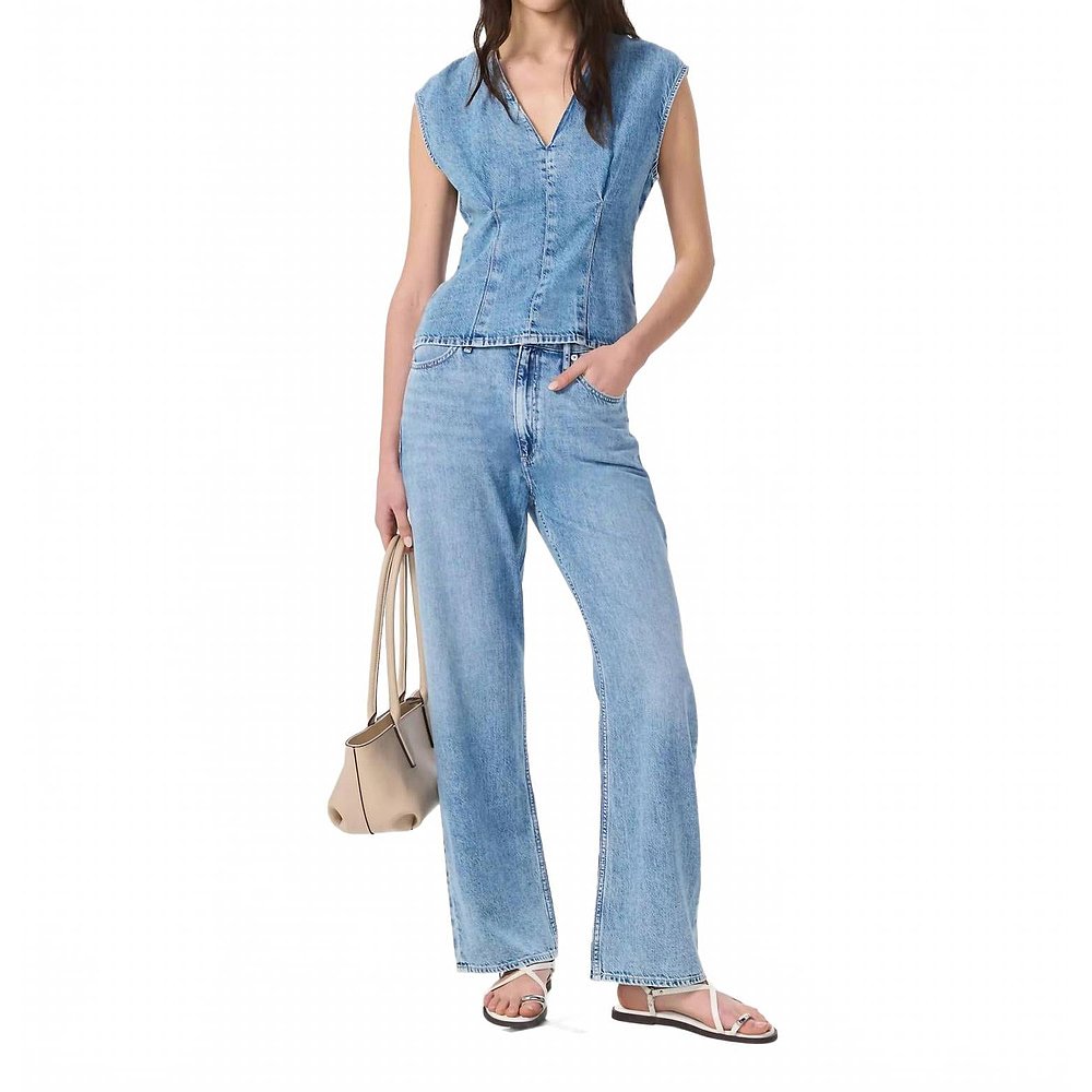 自营rag & boneAva Denim Top In Tilden - tilden 美国奥莱直发 - 图2