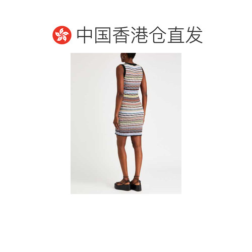 香港直邮MISSONI 米索尼 女士 紧身连衣裙 BLUE 蓝色时尚舒适吊带 - 图1