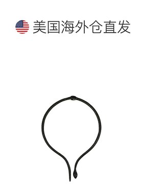 自营 eye candy蝰蛇金蛇项链 - 黑色 美国奥莱直发饰品