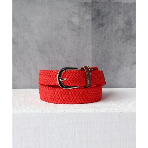 日本直邮florge 无级调节皮革与休闲网眼腰带 FL8218EW04679 腰带 - 图2