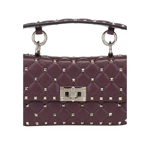 【99新未使用】香港直邮Valentino 小号spike单肩包 SW2B0123NAP - 图2