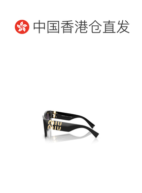 1h可退 香港直邮MIU MIU 女士太阳镜 MUB05S16K90A CO 黑色