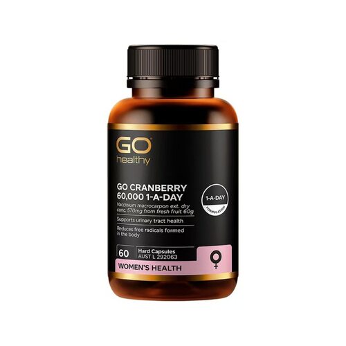 澳大利亚直邮Go Healthy 高之源蔓越莓精华片60粒素食胶囊健康 - 图0