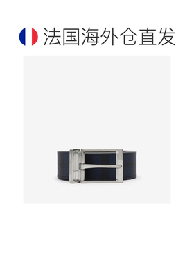 自营欧洲直邮Burberry博柏利 男士聚氨酯皮革格纹可翻转腰带