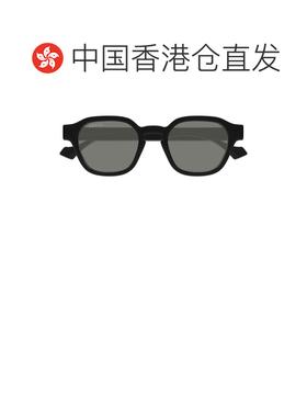 1h可退 香港直邮Gucci 古驰 男士 几何框太阳镜 GG1730S black黑