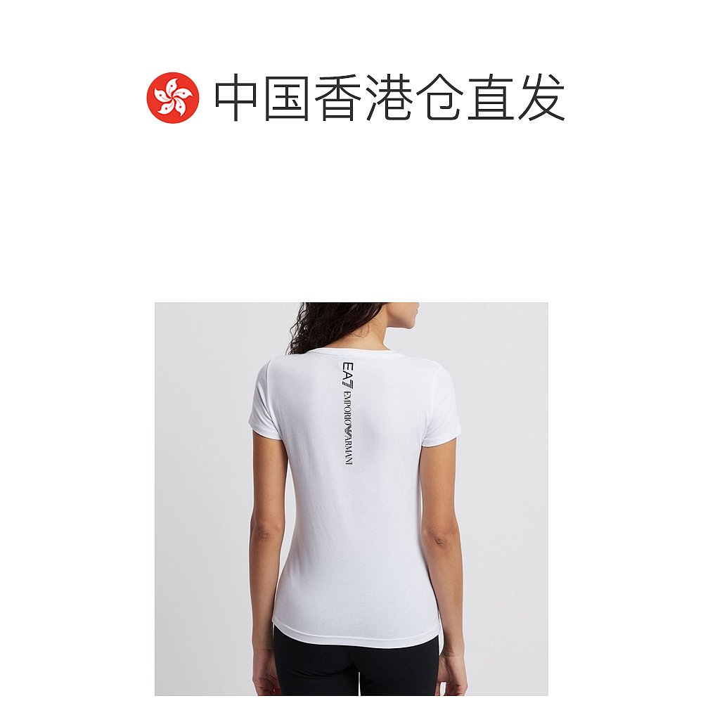 香港直邮EMPORIO ARMANI 女白色棉质T恤 3GTT62-TJ12Z-0192 - 图1