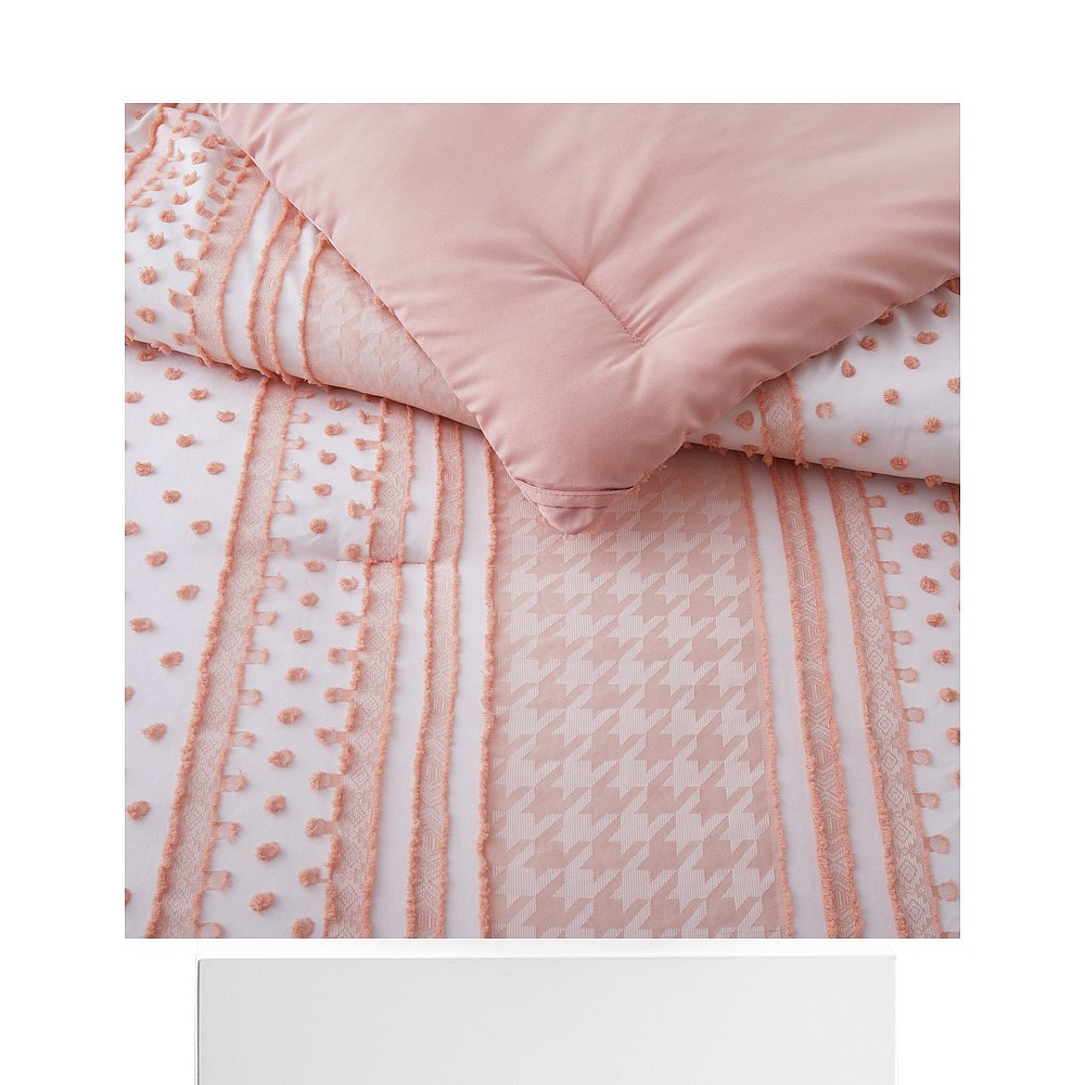 Peace Nest Year-Round Warmth Clipped Comforter Set Soft Micr - 图3