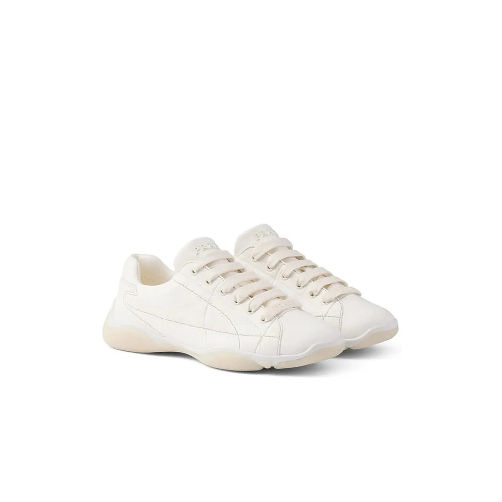 1h可退 PRADA 女士运动鞋 1E942N038F0304AVORIO SS2025 白色 - 图0