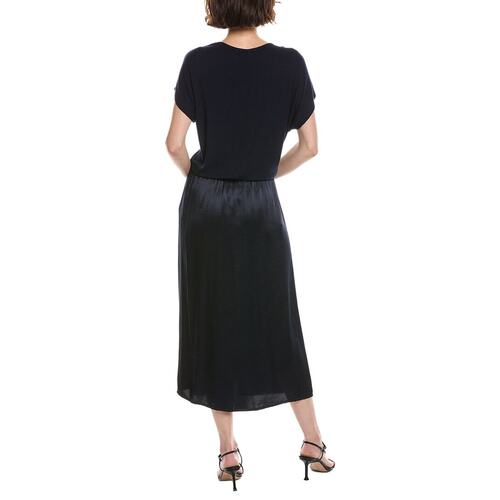 自营Michael Stars Siobhan Twist Front 2-In-1 Midi Dress - bl - 图2