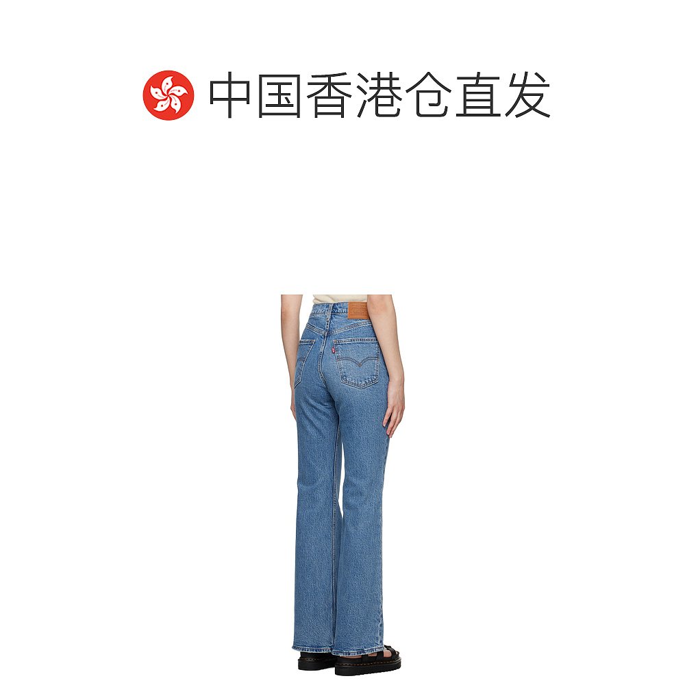 香港直邮潮奢 Levi'S 李维斯 女士蓝色 70s High Flare 牛仔裤 - 图1