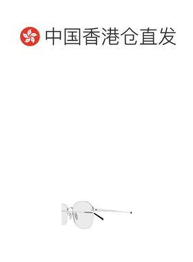 香港直邮GUCCI 男士眼镜 GG1956OK002 SS2025 白色 几何框平光镜