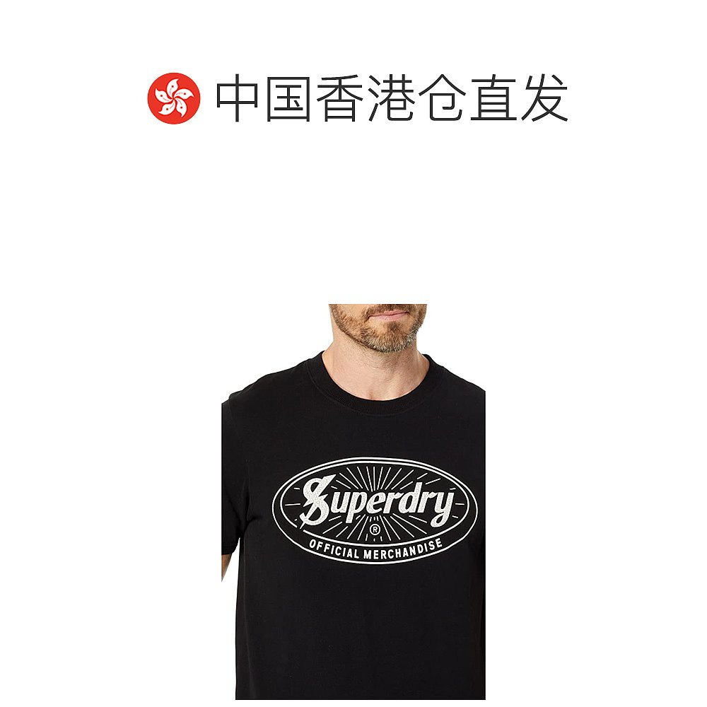 香港直邮潮奢 Superdry 极度干燥 男士 复古闪电徽标T恤 - 图1