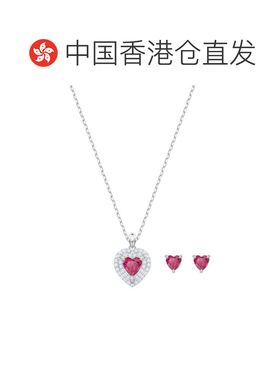 自营｜Swarovski施华洛世奇套装复古典雅红色镀铑One 5470602链子