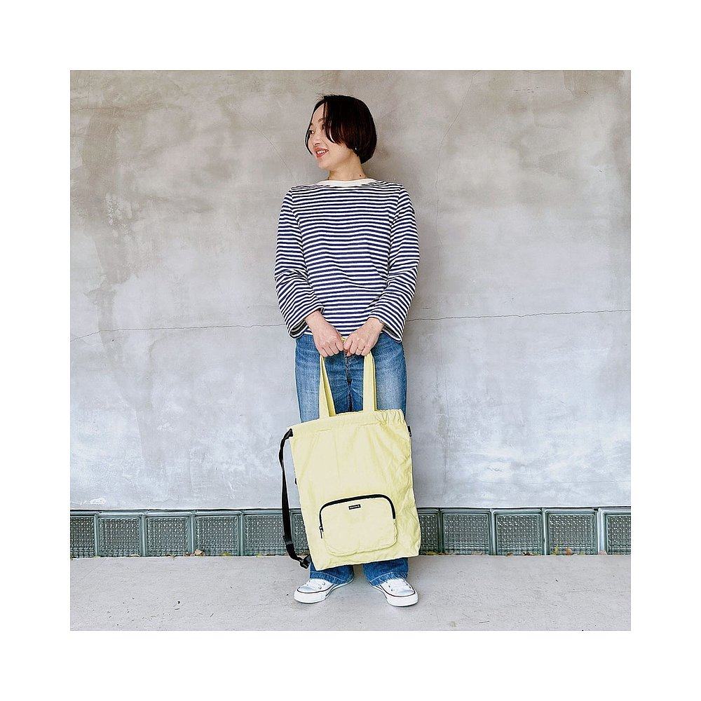 日本直邮ROOTOTE 女士A4加大号轻便大容量竖型休闲旅行3WAY背包斜 - 图0