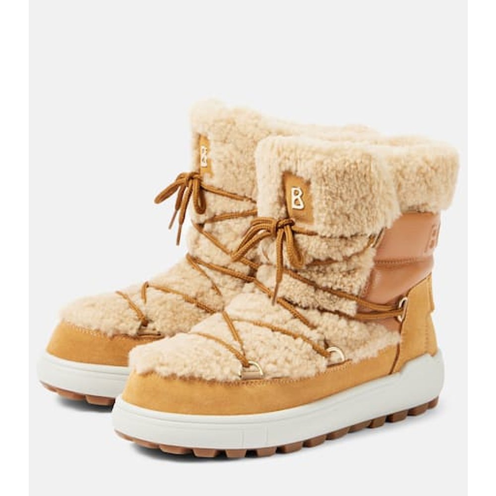 1h可退 潮奢 bogner 博格纳 女士 Chamonix S 10 皮毛饰边雪地靴 - 图2
