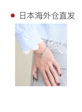 日本直邮Lara&Heart女士不锈钢心形手链 MYZ1061111A0006