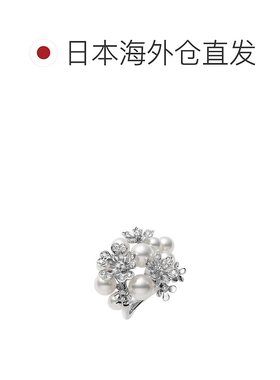 日潮跑腿MIKIMOTO 御木本繁花珍珠钻石高级感时尚百搭精致戒指9号