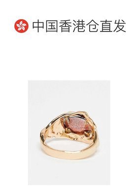 1h可退 香港直邮潮奢 ASOS 女士 faux-crystal and molten 设计酒