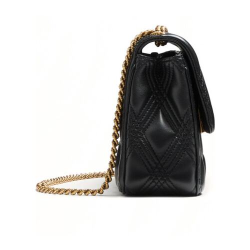 VALENTINO 女士斜挎包 WB0R07XCA0NO AW2024 黑色 中号徽标单肩包 - 图1