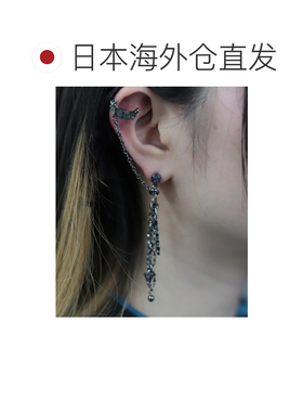 日本直邮NIBBLE POISON 女士 双用logo耳夹耳钉吊【付后1h可退】