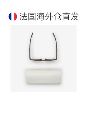 自营欧洲直邮Burberry博柏利 Check男女同款棕色尼龙纹理方形太阳