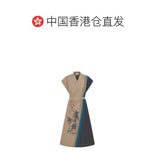 香港直邮Dior 束带连衣裙 547R30A3B20 - 图1