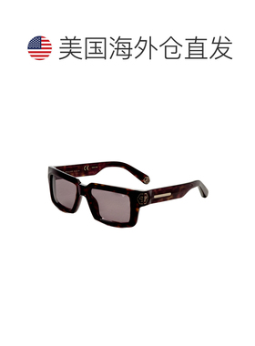 自营Philipp Plein Men's 53 mm Brown Sunglasses - dark havana