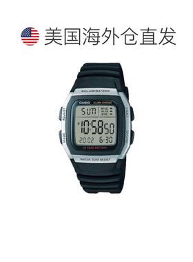 自营Casio Men's Classic Digital Watch with Black Strap - W-9