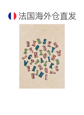 自营欧洲直邮Sezane 婴儿蓝色/绿色聚酯纤维字母C刺绣烫布贴