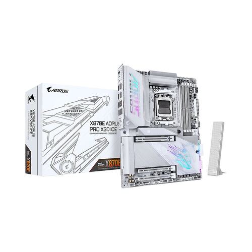 【日本直邮】技嘉 X870E AORUS PRO X3D ICE ATX 主板 MB6871 - 图0