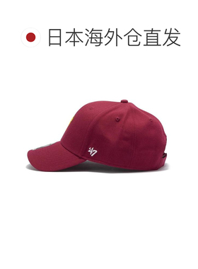 日本直邮'47 Disney迪士尼 MVP 维尼 角色棒球帽 面部图案 酒红色