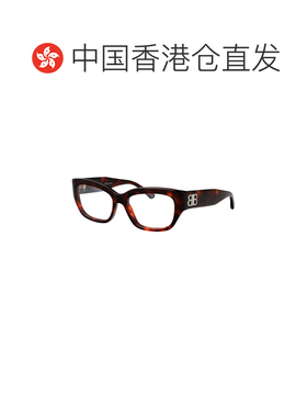 香港直邮BALENCIAGA 女士眼镜 BB0363O002 SS2026 黑色 全框平光