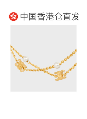 香港直邮Celine Triomphe Pearl 双项链 461DM6PRB.珍珠