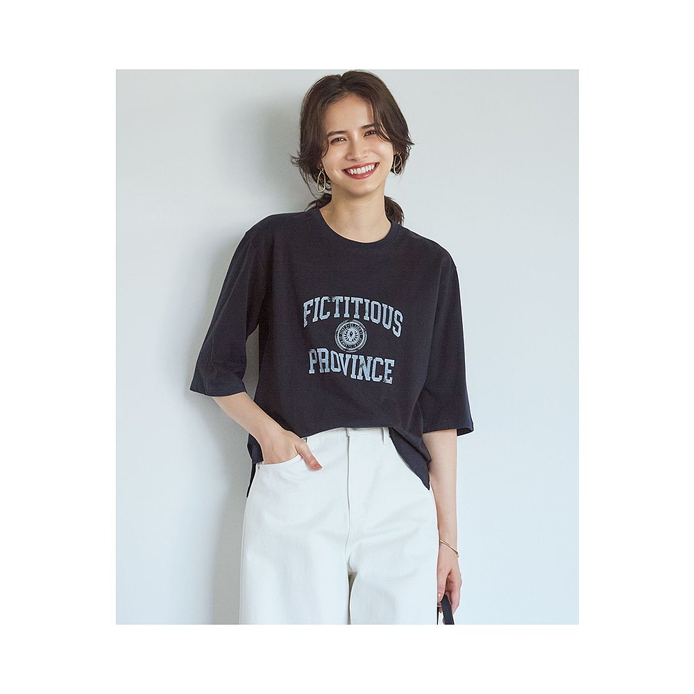 1h可退 日本直邮SLOW 女士MVS棉复古风 logo T恤 KKS1GA0935 - 图0